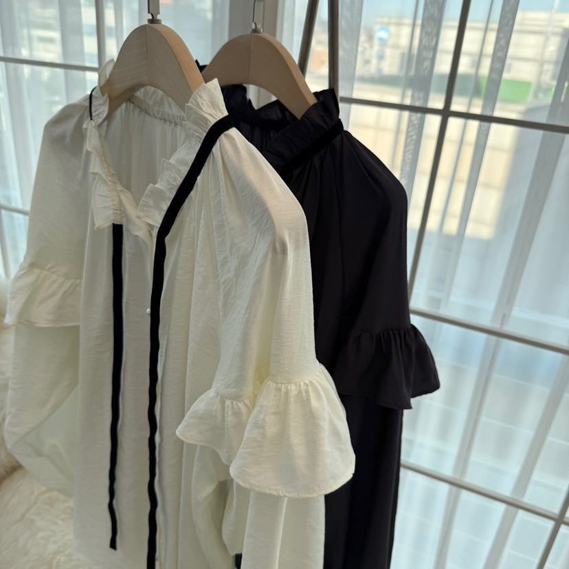 VICTORIA QUEEN直郵韓國代購女裝新品推薦24秋冬襯衫蕾絲衫VICTORIA QUEEN襯衫/蕾絲衫