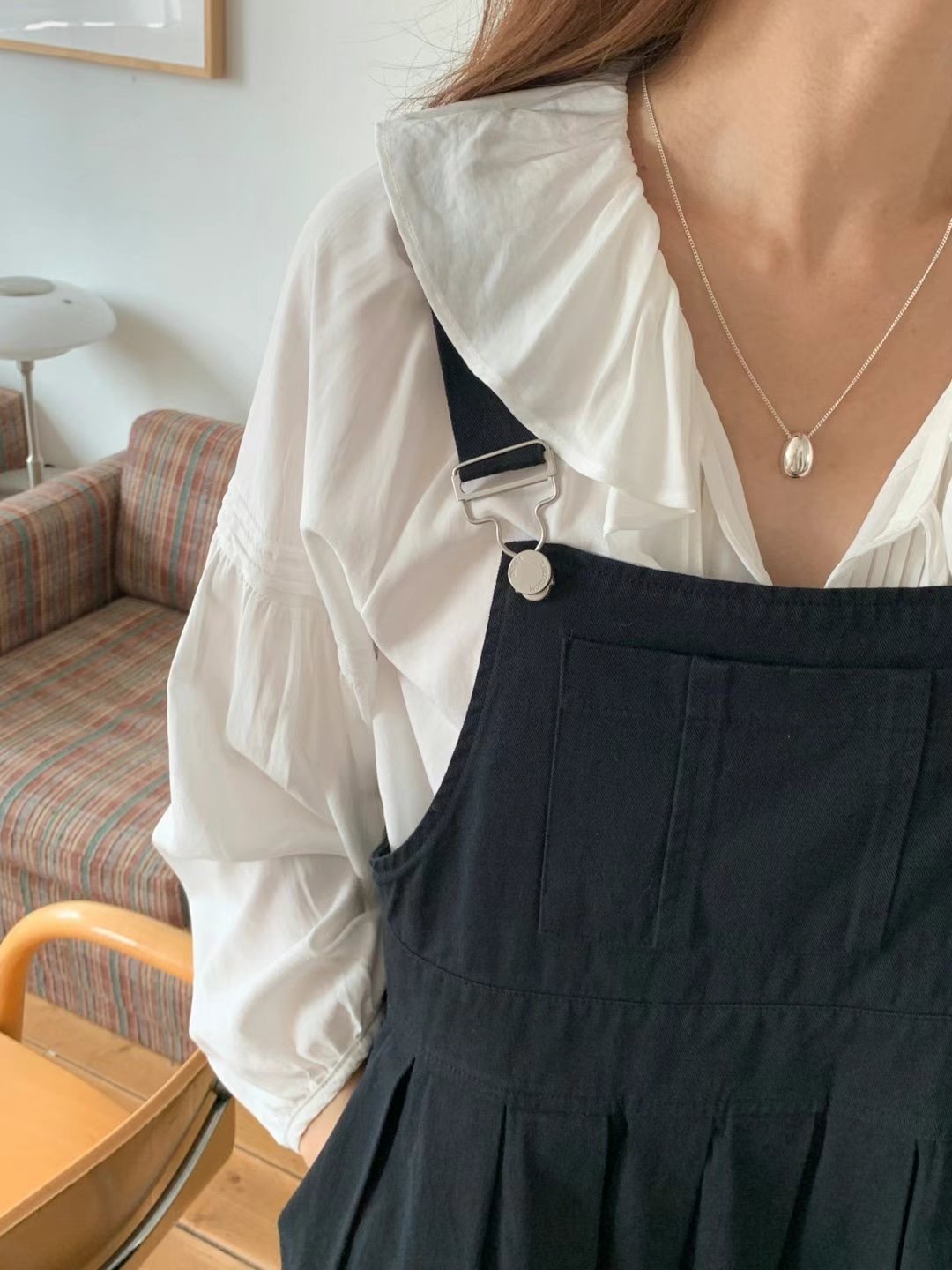 T.BLOSSOM韓國直郵東大門代購女裝新款休閑推薦連衣裙褶皺T.BLOSSOM連衣裙