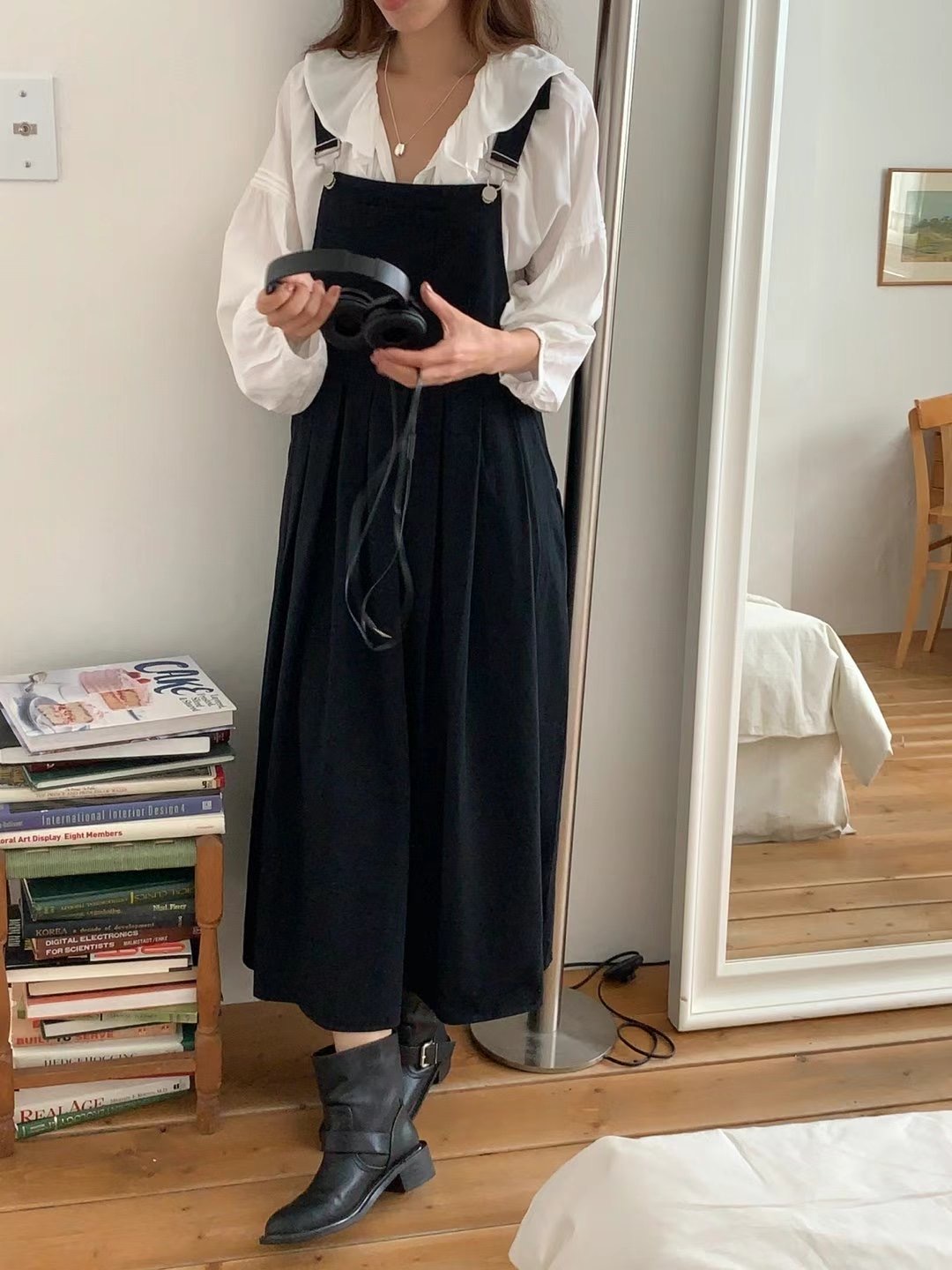 T.BLOSSOM韓國直郵東大門代購女裝新款休閑推薦連衣裙褶皺T.BLOSSOM連衣裙