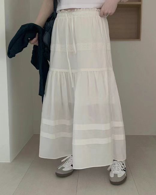 T.BLOSSOM韓國直郵東大門實拍女裝新品推薦真品人氣長裙蕾絲T.BLOSSOM長裙圖色1