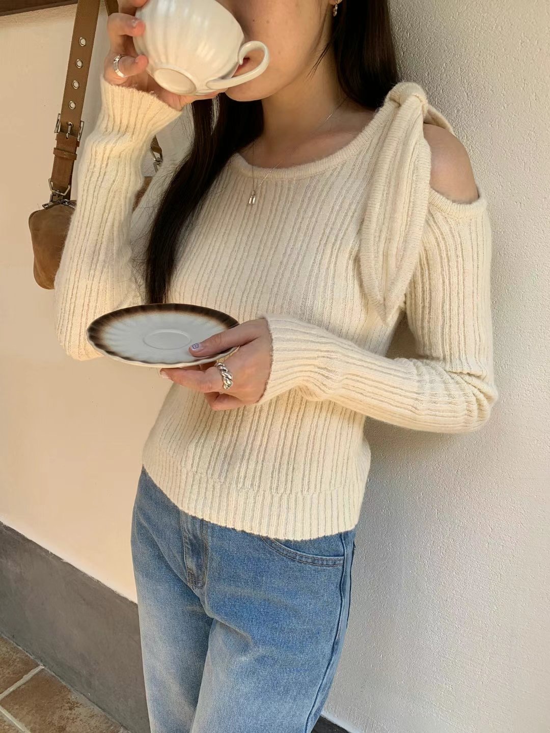 T.BLOSSOM直郵韓國代購女裝新款時尚推薦熱賣真品職業針織衫T.BLOSSOM針織衫圖色4