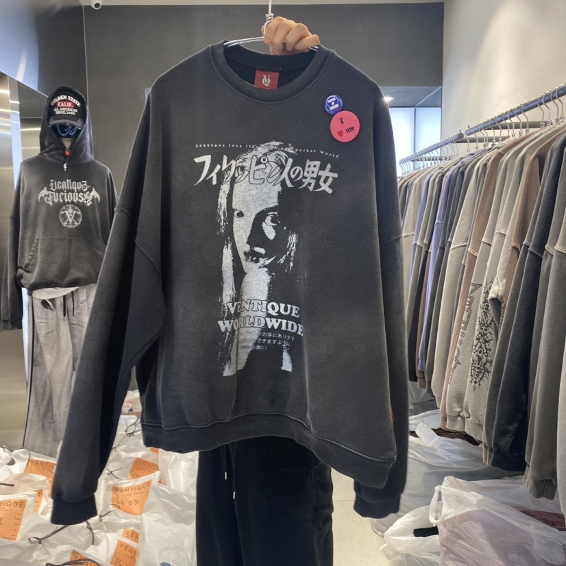 VENTIQUE直郵韓國代購女裝新款時尚真品熱賣職業推薦休閑衛衣VENTIQUE-男裝衛衣圖色2