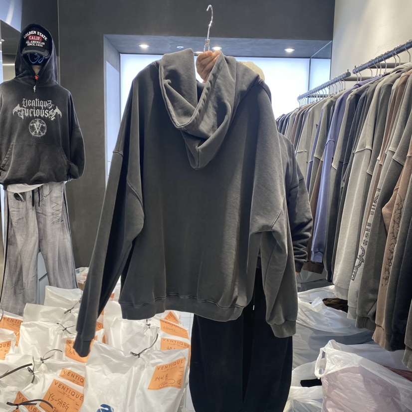 VENTIQUE韓國直郵女裝新款人氣推薦真品時尚熱賣休閑衛衣連帽VENTIQUE-男裝衛衣