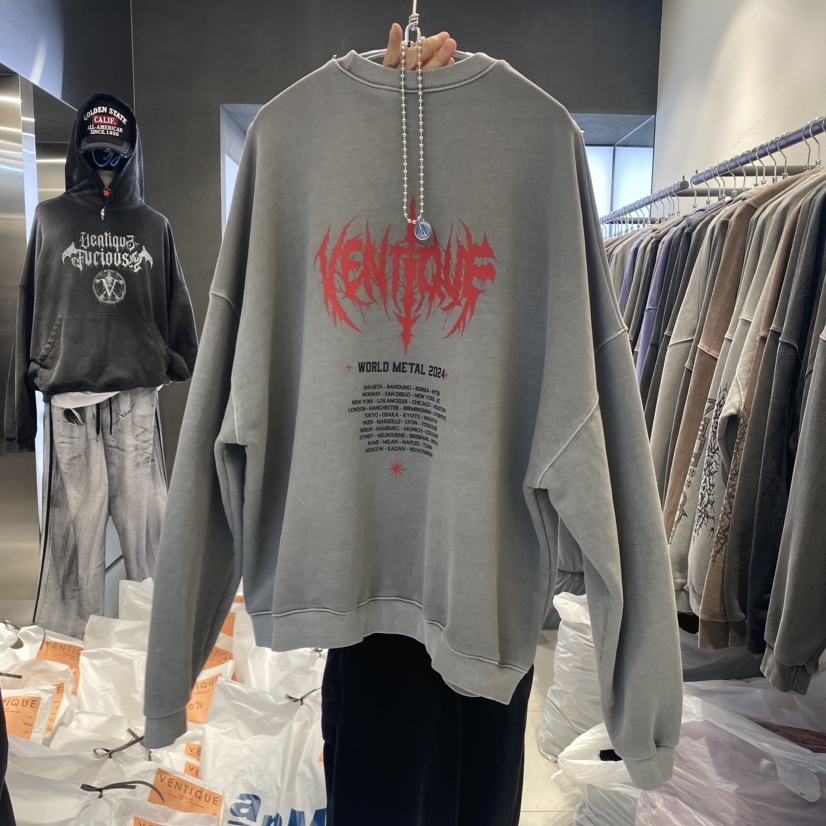VENTIQUE韓國直郵女裝新款熱賣人氣24秋冬真品休閑職業衛衣VENTIQUE-男裝衛衣