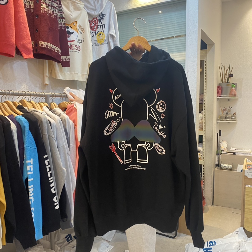 BARON-A韓國直郵東大門代購女裝新品休閑職業熱賣衛衣連帽BARON-A衛衣
