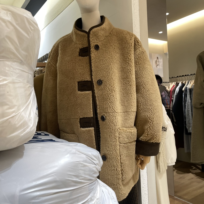 SELF SERVICE韓國直郵女裝新款24秋冬長款棉服兩面可穿雙面SELF SERVICE長款棉服