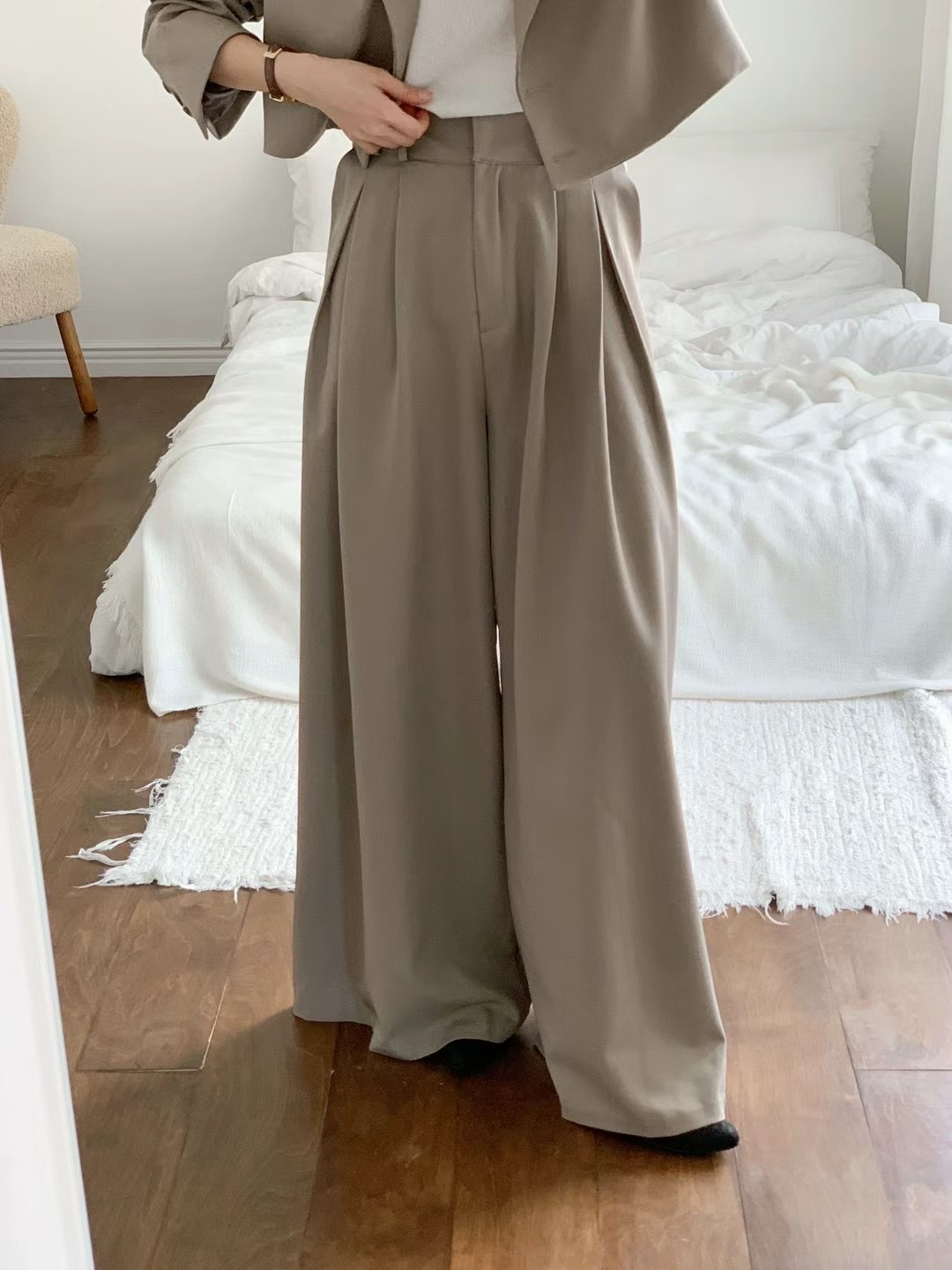MAYBE&CO韓國直郵東大門代購女裝新品人氣正裝褲西褲AMBLE正裝褲/西褲圖色2