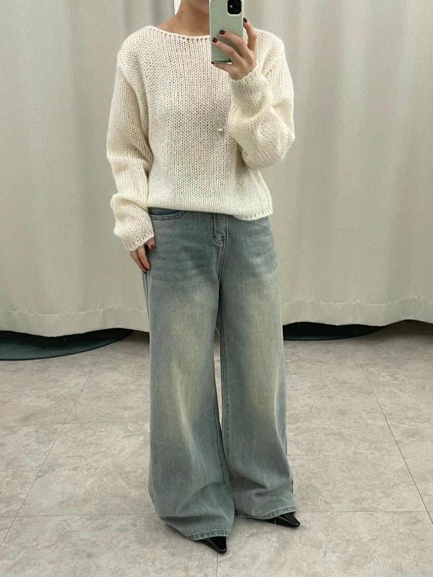 MAYBE&CO韓國直郵東大門實拍女裝新品人氣真品牛仔褲AMBLE牛仔褲