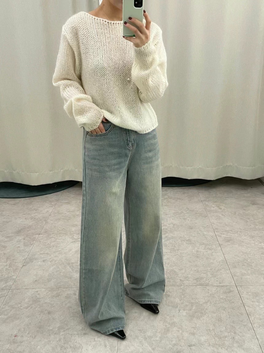MAYBE&CO韓國直郵東大門實拍女裝新品人氣真品牛仔褲AMBLE牛仔褲