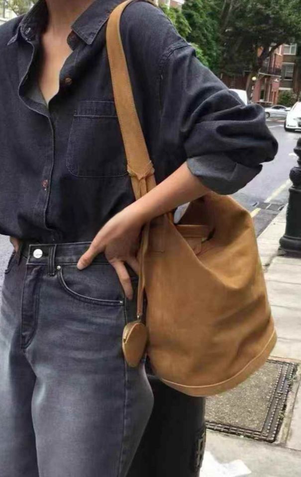 X韓國直郵東大門實拍女裝新品人氣真品推薦24秋冬單肩斜跨包BAKHA-Q單肩/斜跨包圖色1