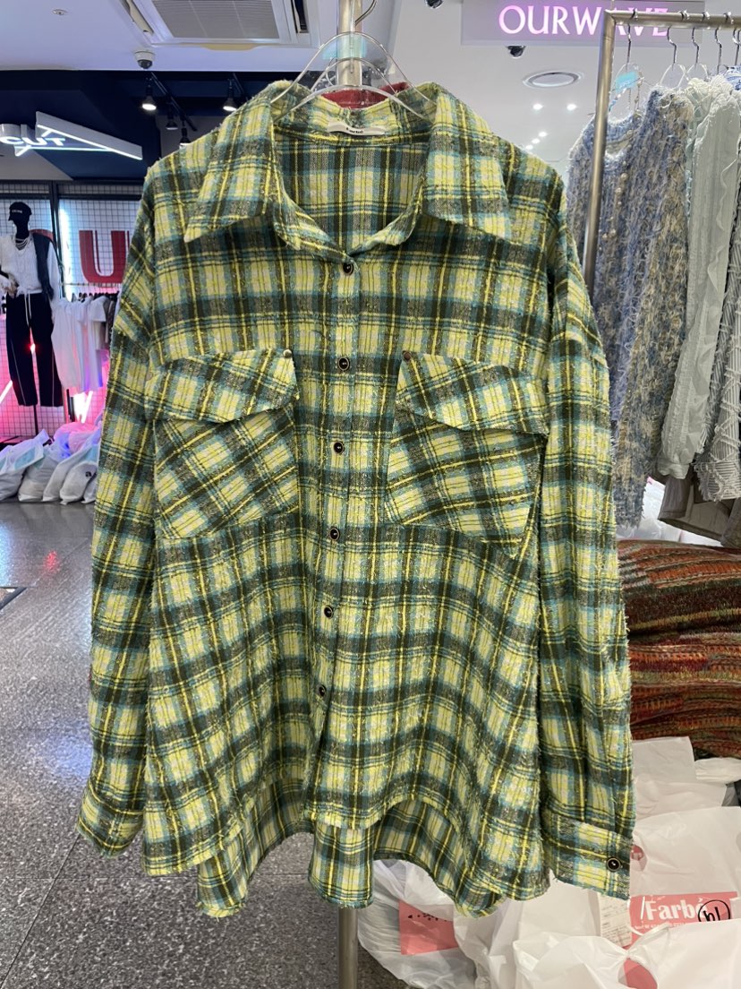 FARBE韓國直郵女裝新款熱賣人氣24秋冬時尚休閑襯衫蕾絲衫PLATFORM襯衫/蕾絲衫圖色2