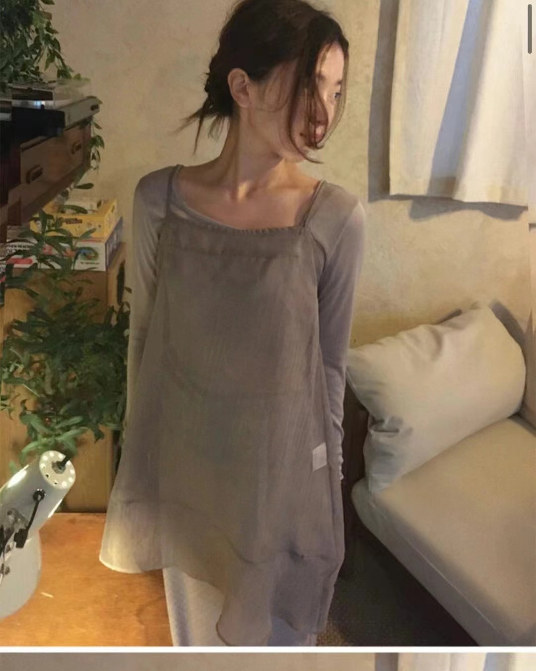 FLAT直郵韓國代購女裝新品24秋冬職業人氣熱賣真品吊帶背心DE MATE吊帶/背心圖色3