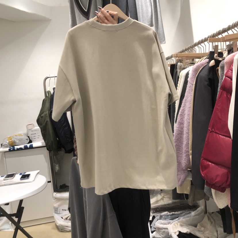 MUNSELL韓國直郵東大門實拍女裝新品職業真品24秋冬休閑T恤MUNSELLT恤