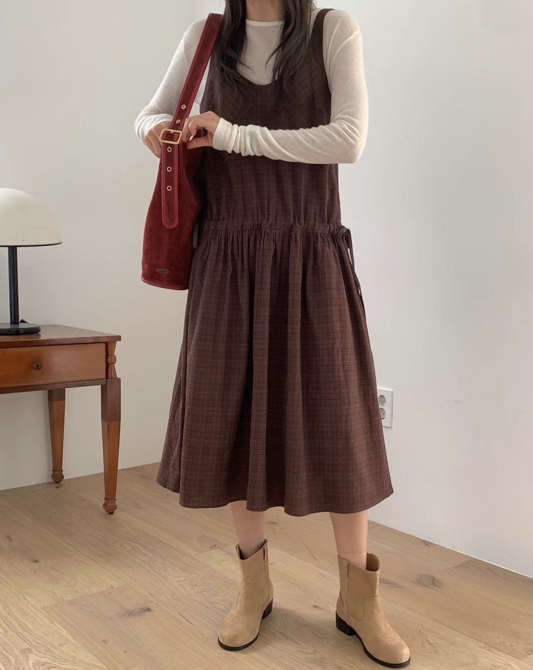 FORME直郵韓國代購女裝新款職業人氣真品24秋冬休閑連衣裙FORME連衣裙