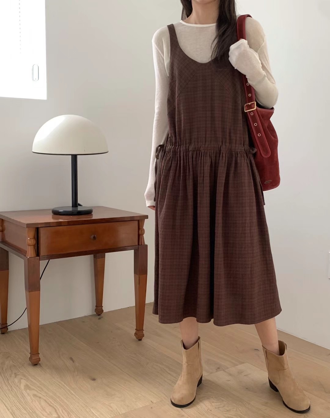 FORME直郵韓國代購女裝新款職業人氣真品24秋冬休閑連衣裙FORME連衣裙圖色1