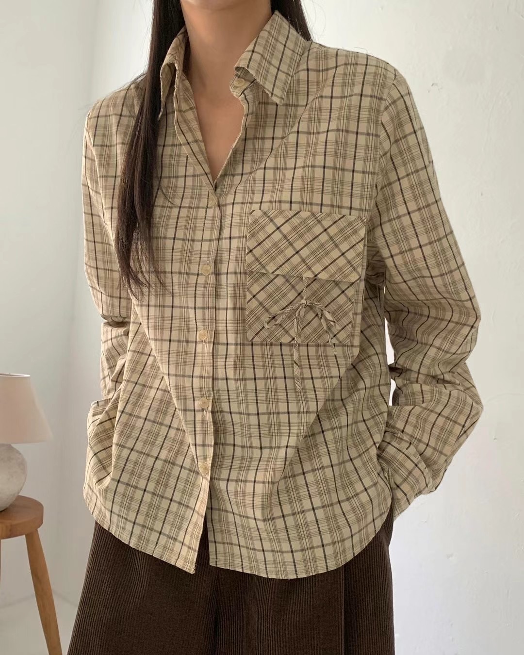 FORME韓國直郵女裝新品人氣熱賣職業休閑24秋冬襯衫蕾絲衫FORME襯衫/蕾絲衫