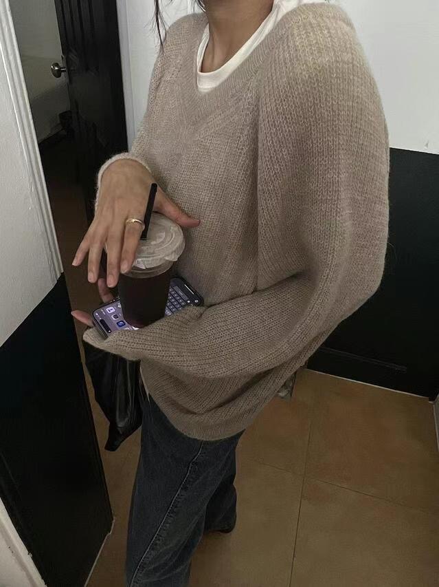 OMELET韓國直郵東大門實拍女裝新品時尚人氣24秋冬針織衫OHNLE針織衫