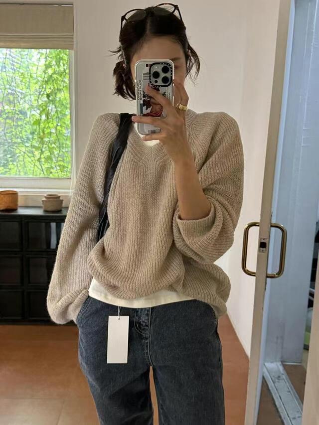 OMELET韓國直郵東大門實拍女裝新品時尚人氣24秋冬針織衫OHNLE針織衫