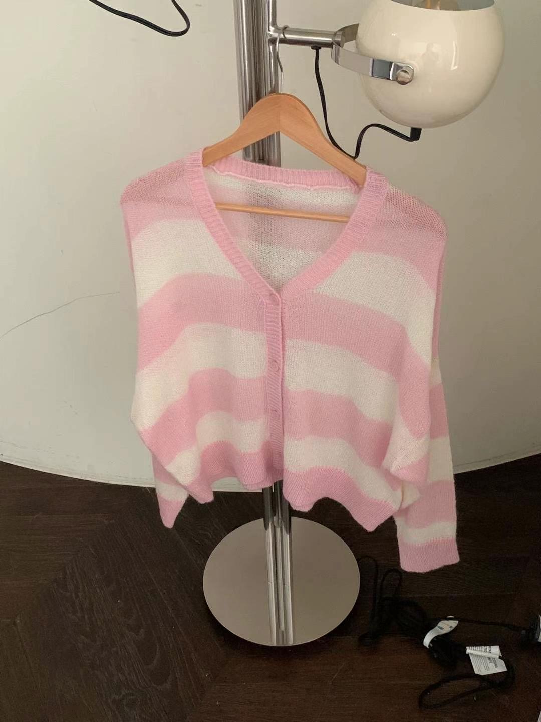 BABY SALON韓國代購女裝新品人氣時尚休閑針織衫馬海毛開衫BABY SALON針織衫圖色2