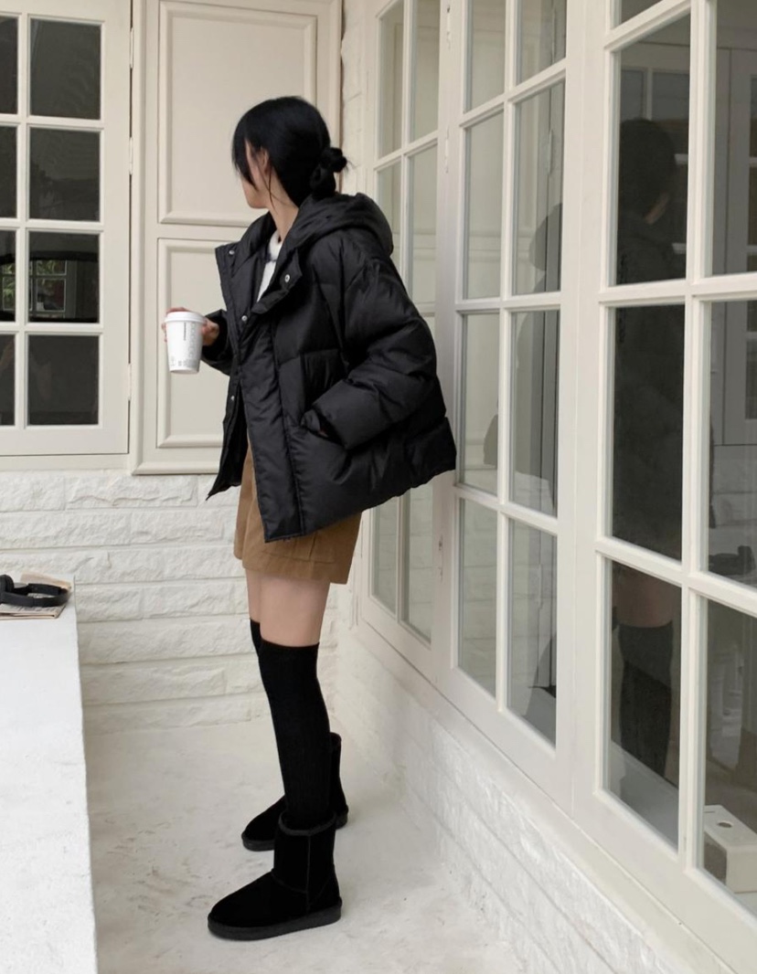 AWESOME-L東大門代購女士新品休閑人氣短款羽絨服填充鴨絨AWESOME-L短款羽絨服
