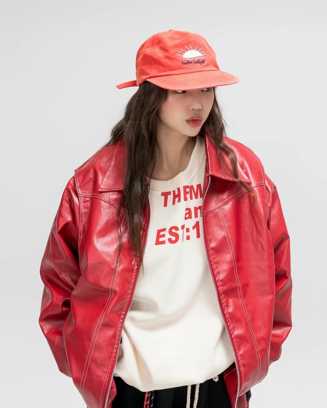 THEHANDS東大門代購女士新品休閑人氣真品熱賣職業時尚皮衣THEHANDS皮衣圖色2