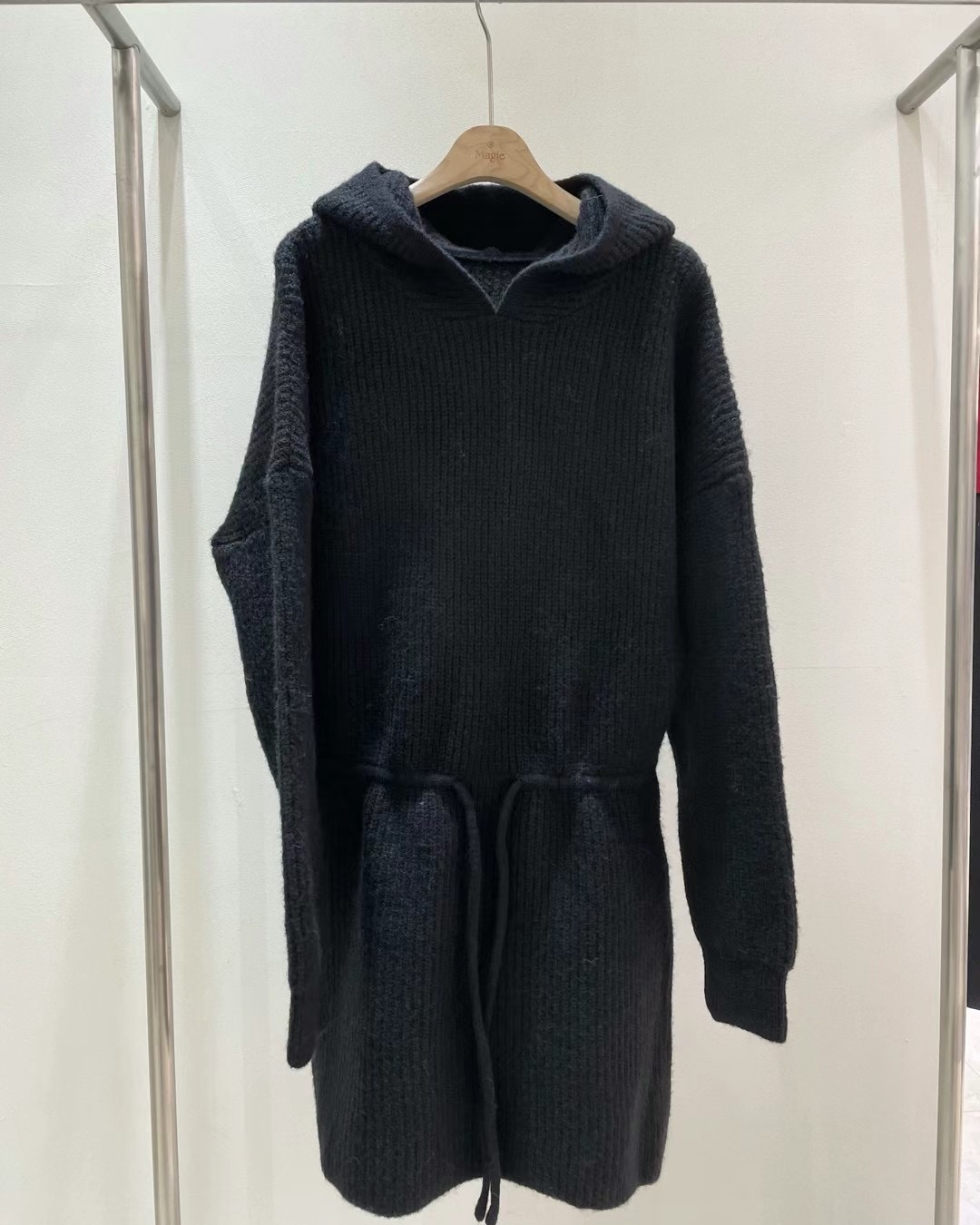 Magie韓國直郵東大門代購女裝新款職業推薦休閑連衣裙羊毛連帽Magie連衣裙圖色2