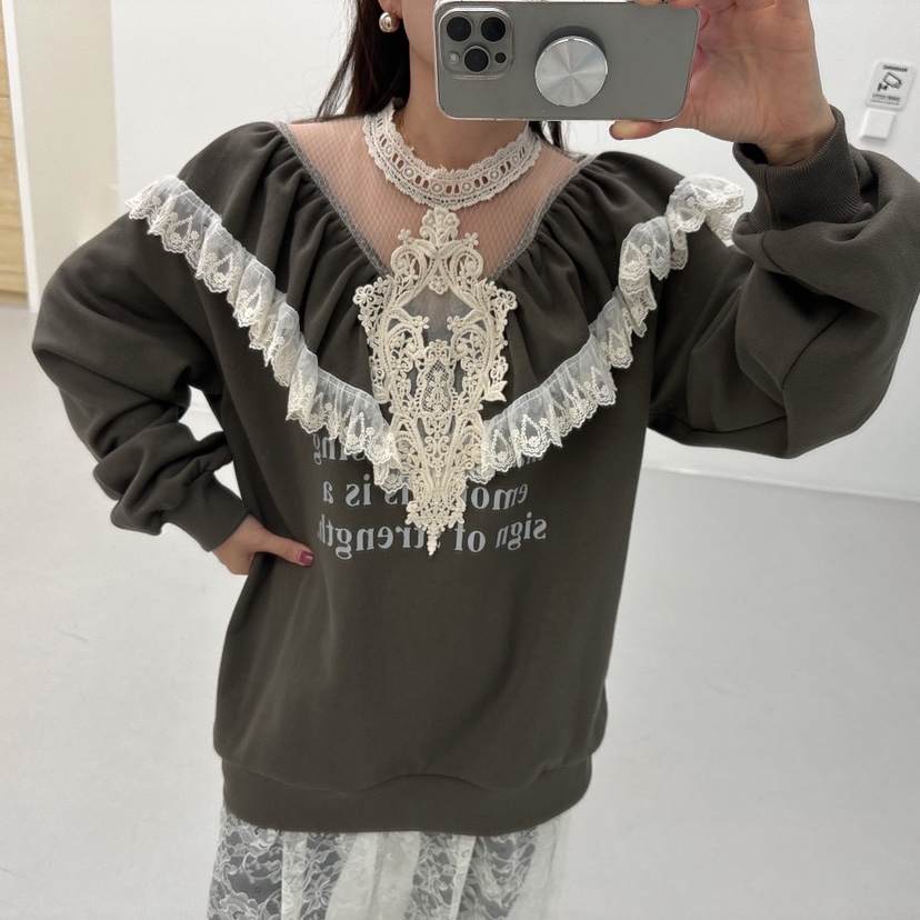 LOVABLE韓國直郵東大門實拍女裝新品推薦人氣真品熱賣24秋冬衛衣LOVABLE衛衣
