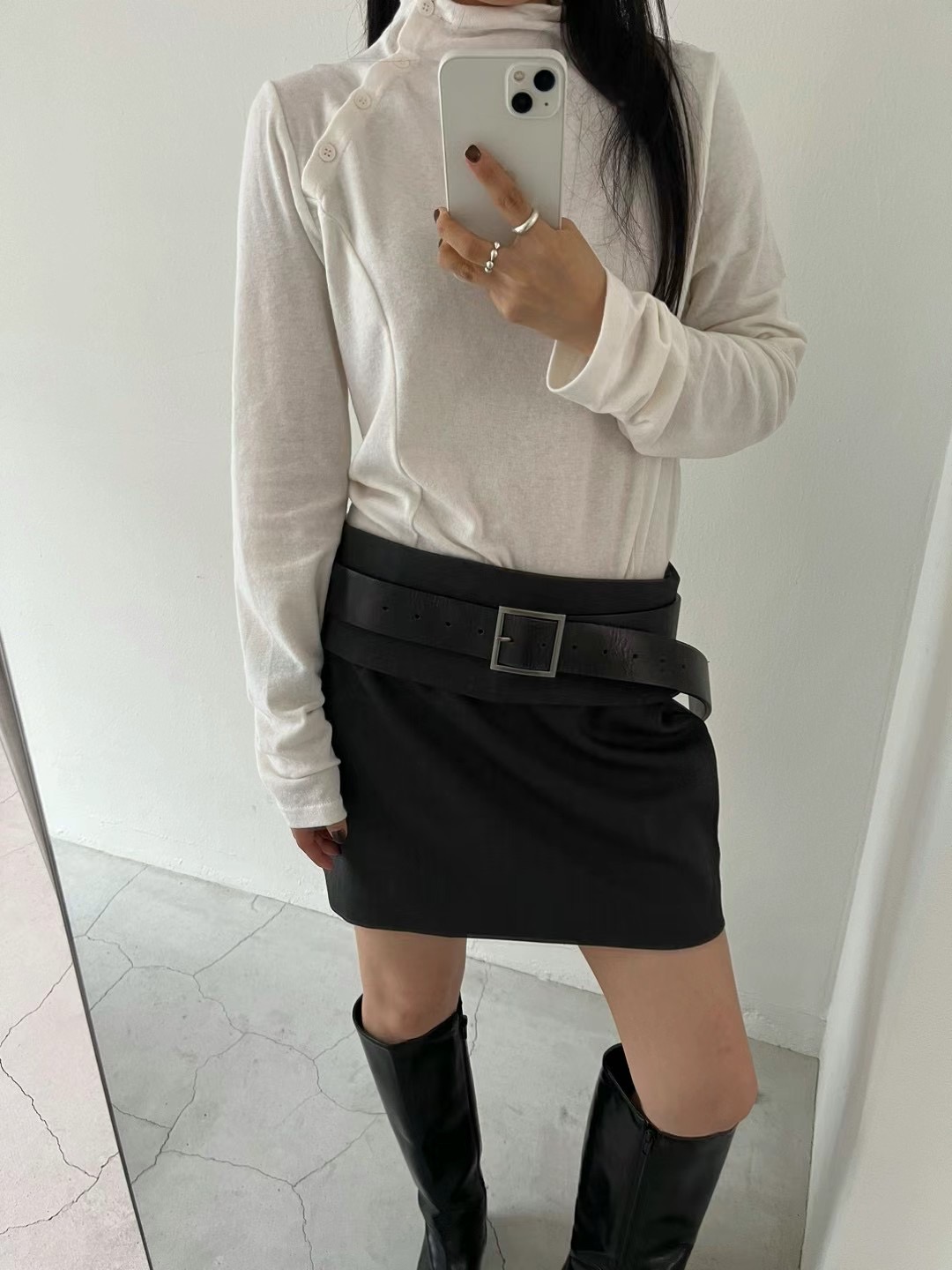 PAZ韓國直郵女裝新款推薦職業24秋冬人氣熱賣休閑真品短裙PAZ短裙