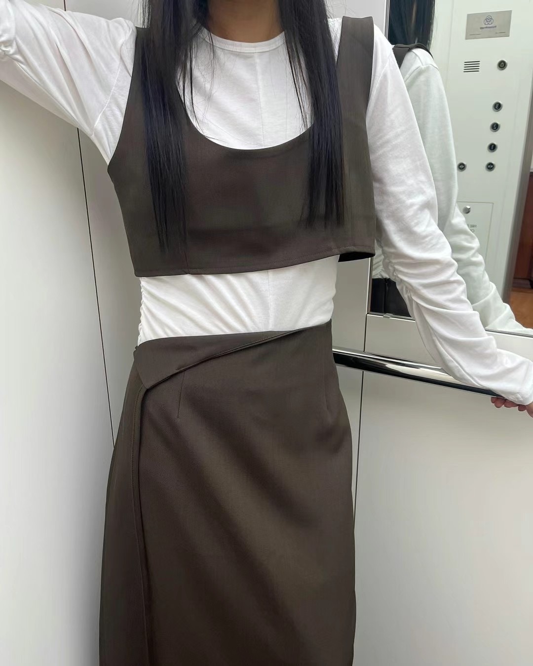 PAZ直郵韓國代購女裝新品人氣時尚推薦24秋冬真品吊帶背心PAZ吊帶/背心圖色2