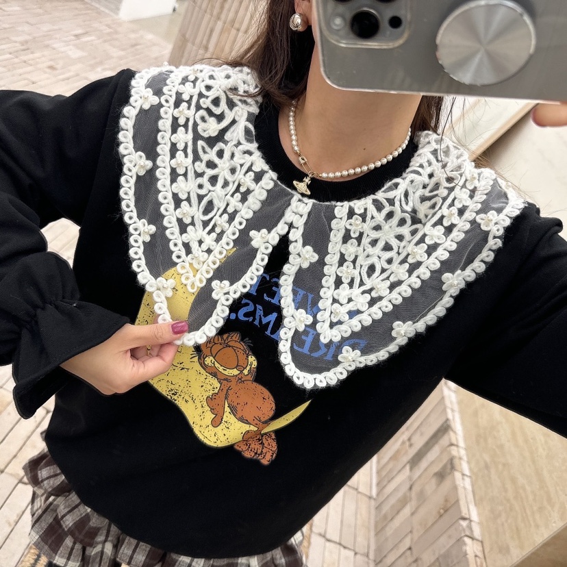 LOVABLE韓國直郵女裝新款職業熱賣24秋冬推薦真品休閑衛衣LOVABLE衛衣