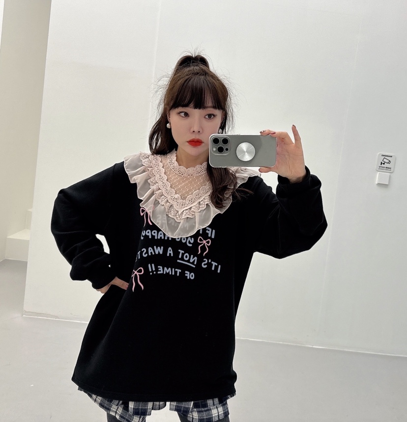 LOVABLE韓國直郵女裝新款推薦職業熱賣24秋冬人氣真品衛衣LOVABLE衛衣