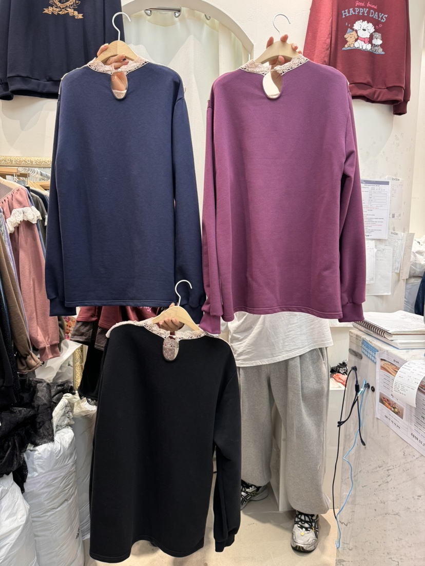 LOVABLE韓國直郵女裝新款推薦職業熱賣24秋冬人氣真品衛衣LOVABLE衛衣