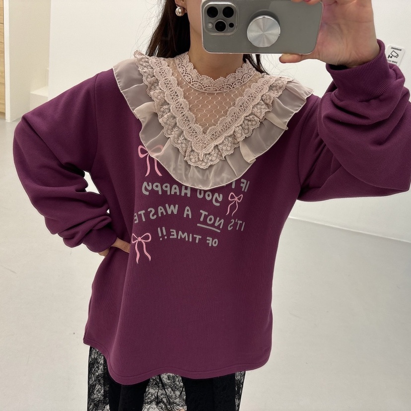 LOVABLE韓國直郵女裝新款推薦職業熱賣24秋冬人氣真品衛衣LOVABLE衛衣