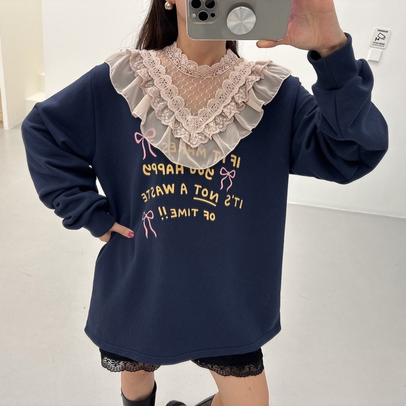 LOVABLE韓國直郵女裝新款推薦職業熱賣24秋冬人氣真品衛衣LOVABLE衛衣