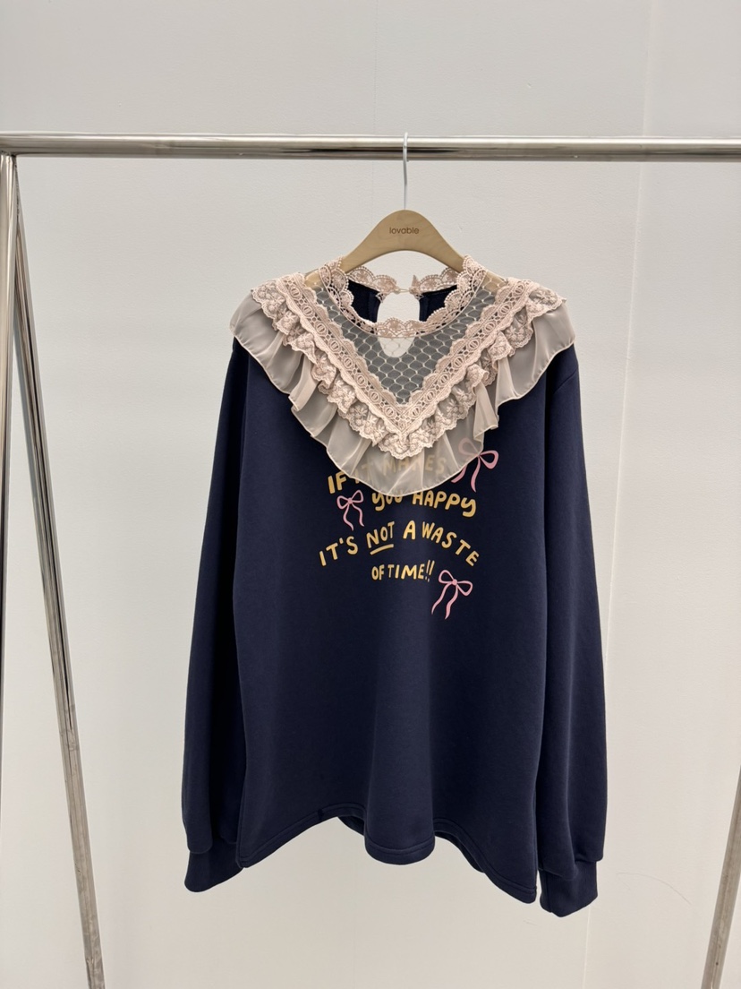 LOVABLE韓國直郵女裝新款推薦職業熱賣24秋冬人氣真品衛衣LOVABLE衛衣圖色2