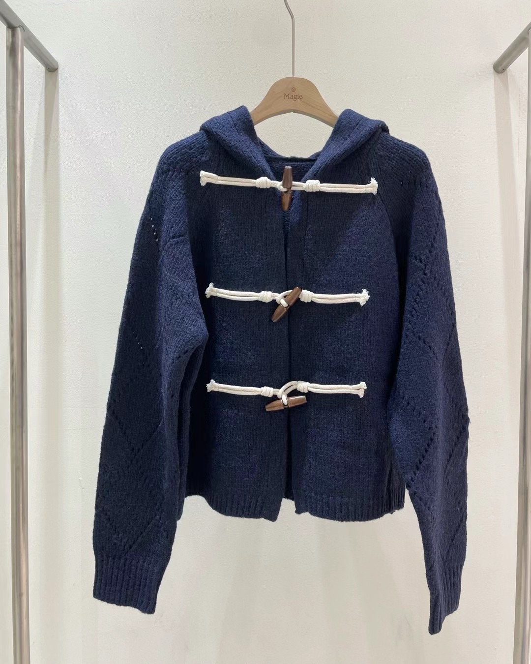 Magie韓國直郵東大門實拍女裝新品24秋冬時尚熱賣夾克兜帽Magie夾克圖色2