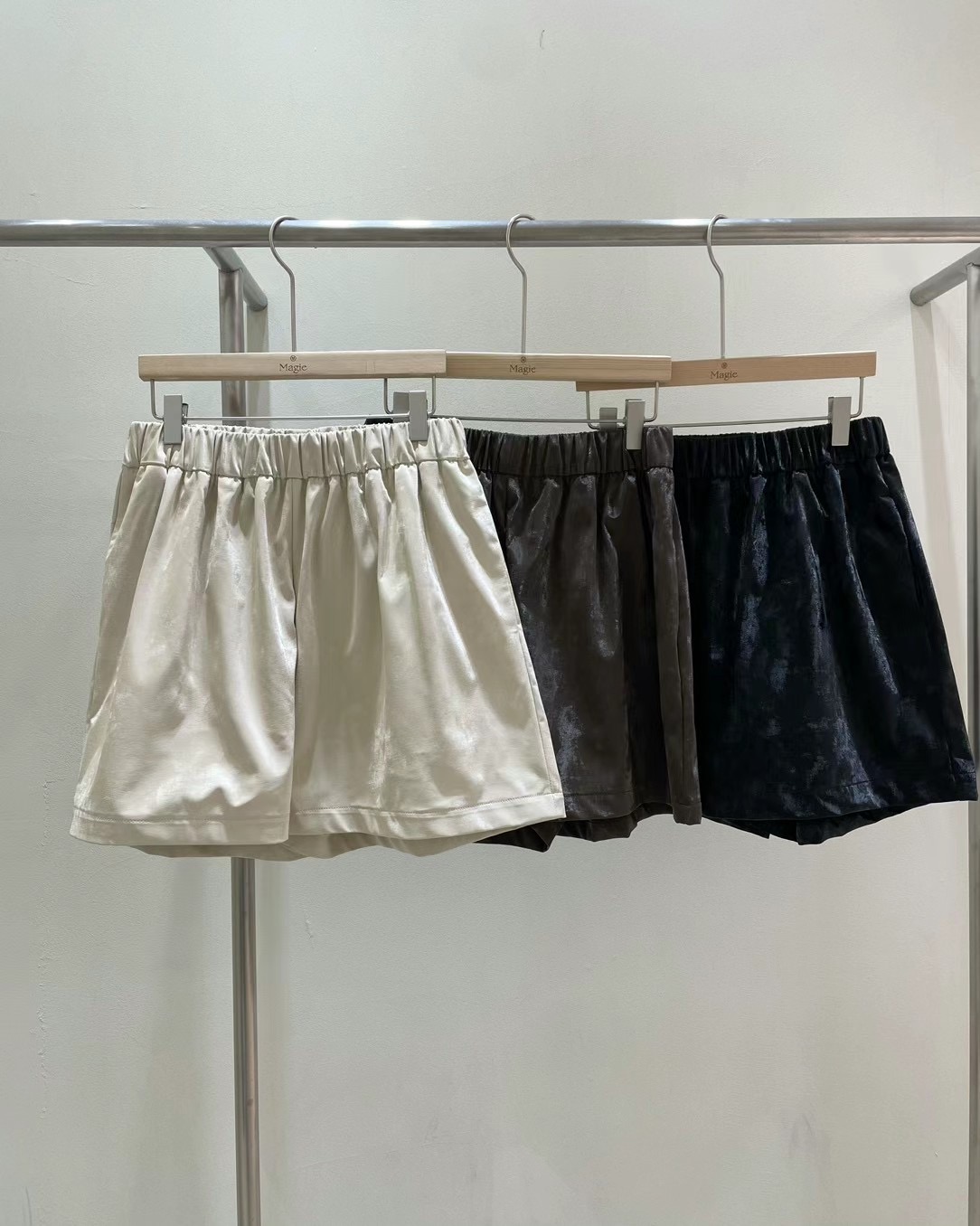 Magie韓國直郵東大門代購女裝新品推薦真品人氣24秋冬裙褲皮革Magie裙褲