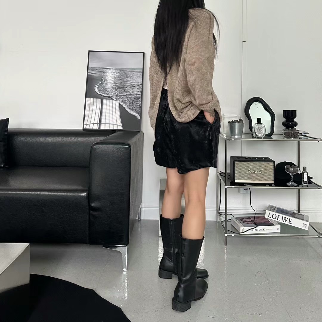 Magie韓國直郵東大門代購女裝新品推薦真品人氣24秋冬裙褲皮革Magie裙褲