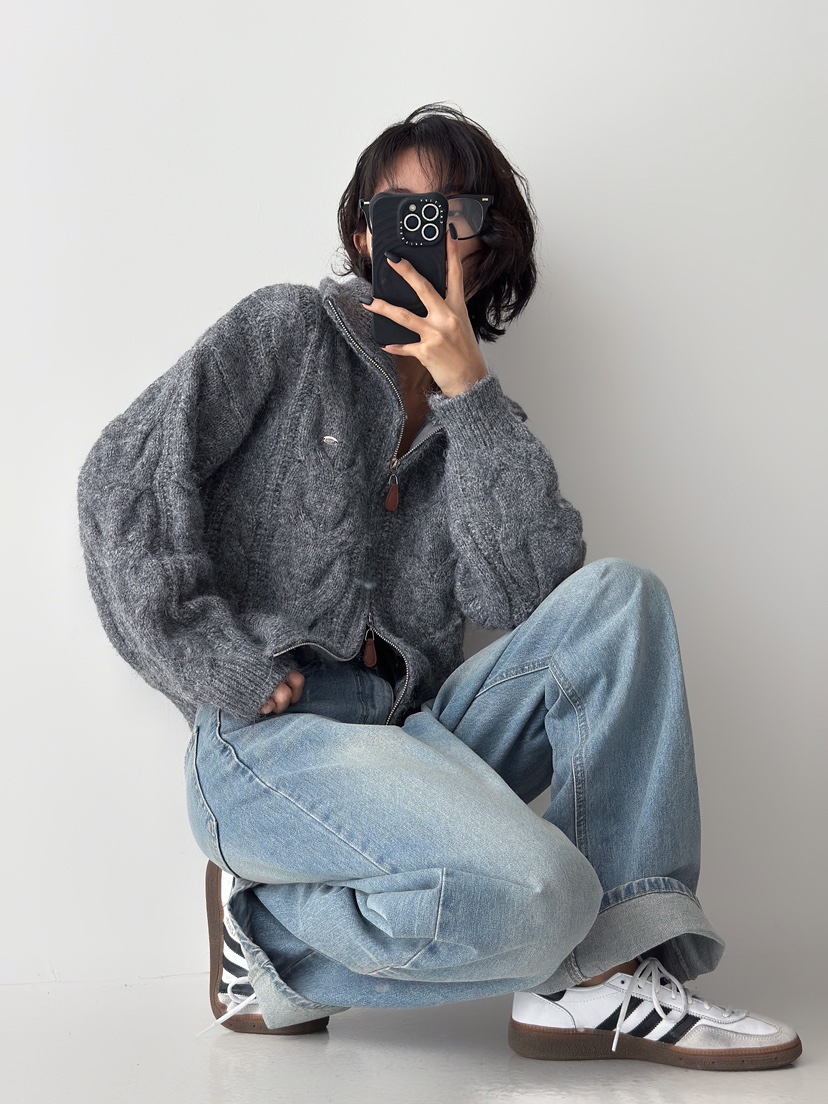 RIDGE-P韓國直郵東大門實拍女裝新品休閑人氣推薦時尚毛衣RIDGE-P毛衣