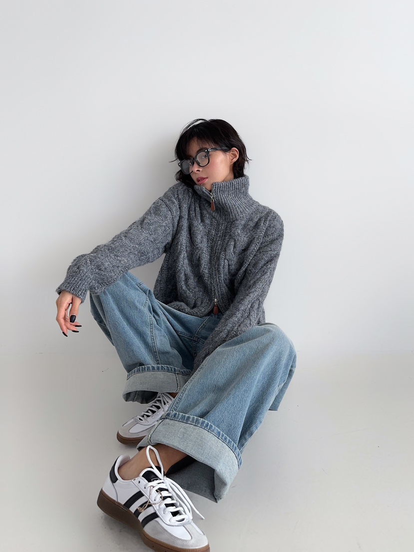 RIDGE-P韓國直郵東大門實拍女裝新品休閑人氣推薦時尚毛衣RIDGE-P毛衣