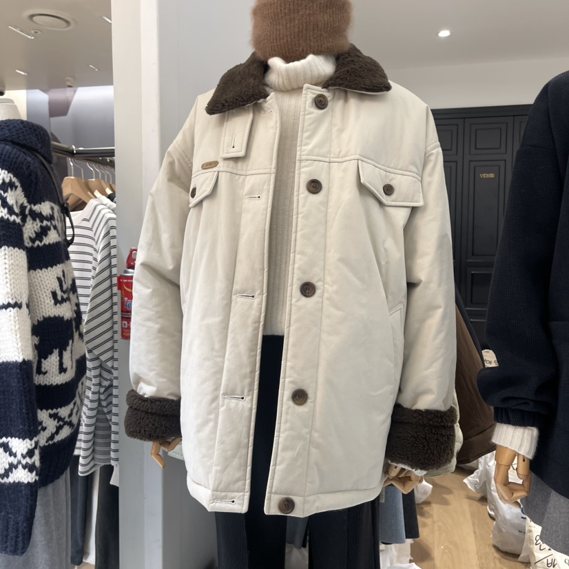 VENIR-A韓國直郵東大門代購女裝新品真品時尚人氣長款棉服VENIR-a長款棉服