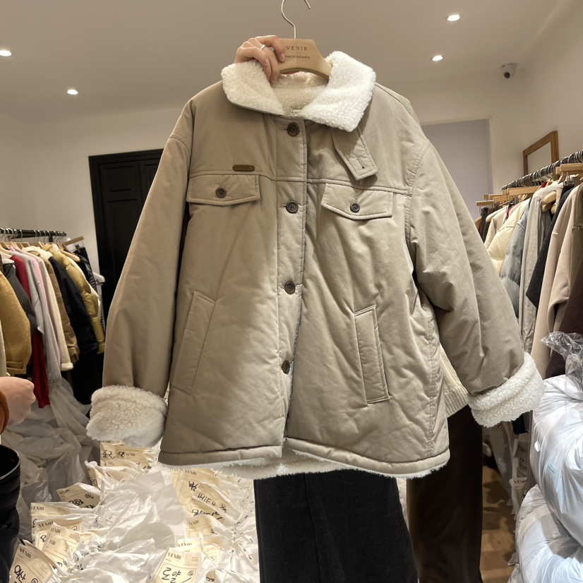 VENIR-A韓國直郵東大門代購女裝新品真品時尚人氣長款棉服VENIR-a長款棉服圖色2