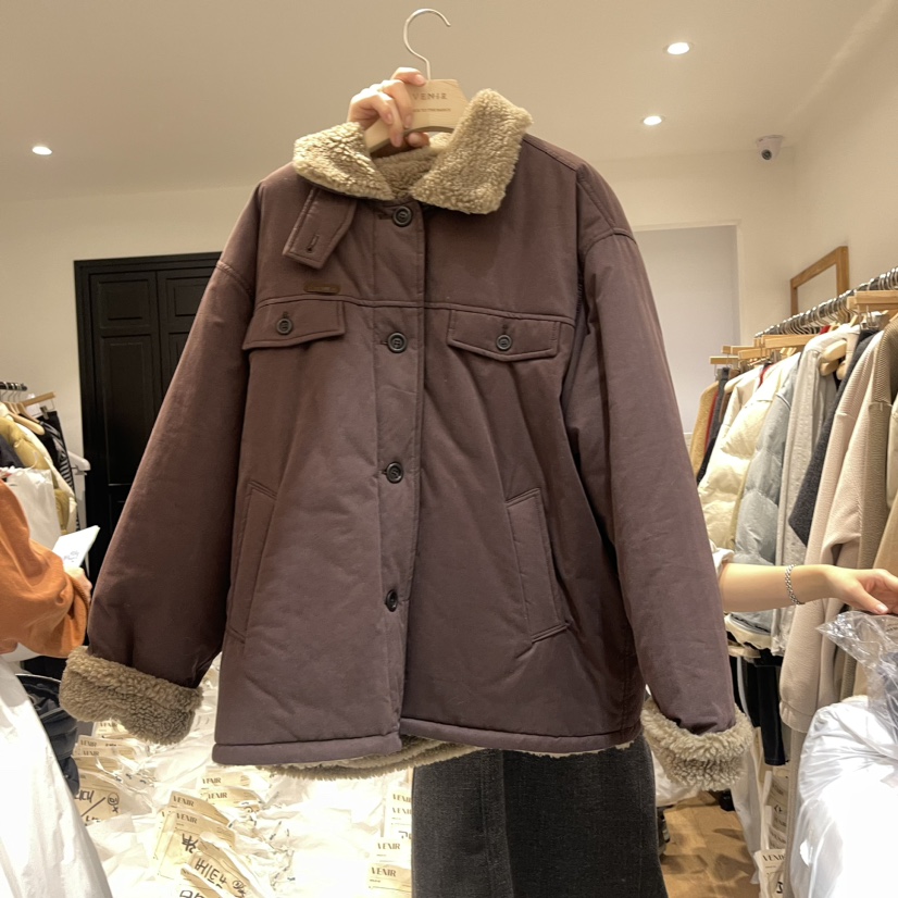 VENIR-A韓國直郵東大門代購女裝新品真品時尚人氣長款棉服VENIR-a長款棉服圖色3