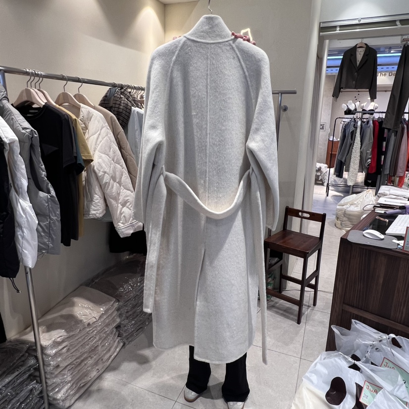 JuA韓國直郵東大門實拍女裝新品推薦熱賣休閑真品中長款大衣JUA中長款大衣