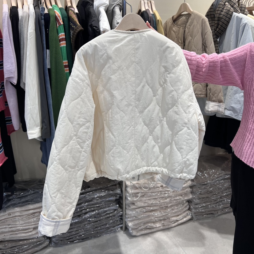 JuA韓國直郵女裝新品真品休閑職業推薦熱賣時尚24秋冬夾克格紋JUA夾克
