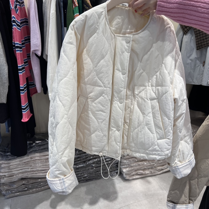 JuA韓國直郵女裝新品真品休閑職業推薦熱賣時尚24秋冬夾克格紋JUA夾克圖色2