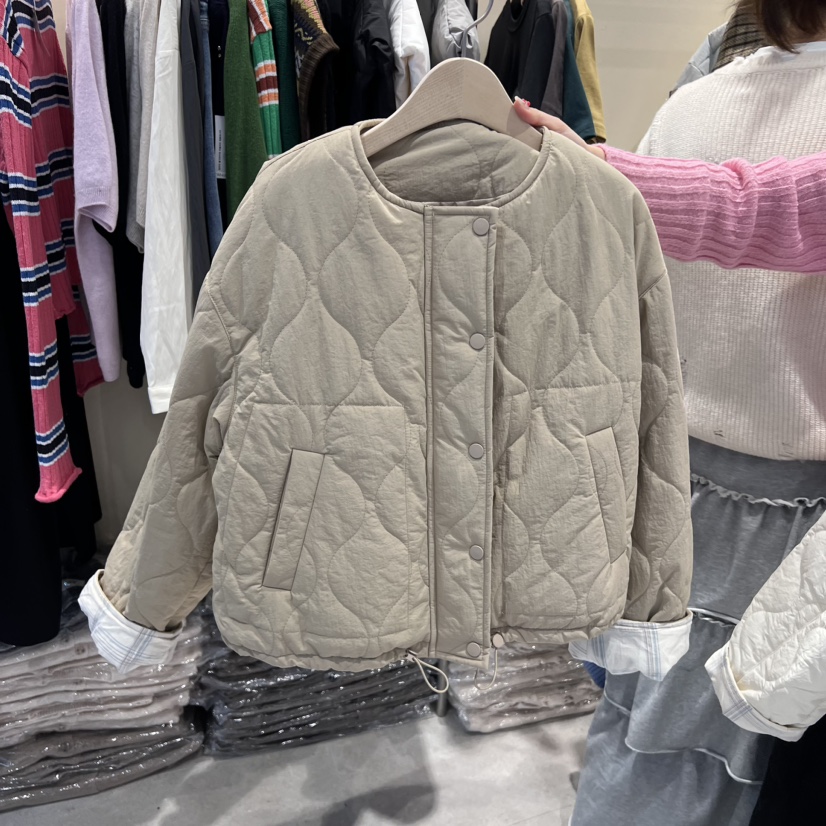 JuA韓國直郵女裝新品真品休閑職業推薦熱賣時尚24秋冬夾克格紋JUA夾克圖色3