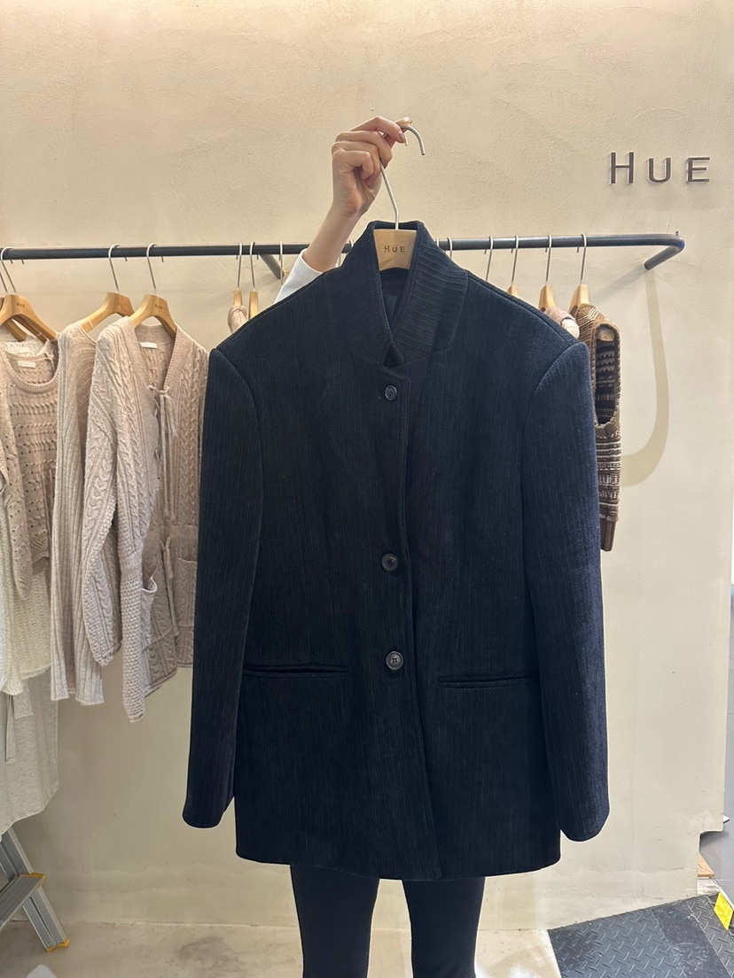 HUE韓國直郵東大門實拍女裝新品熱賣推薦職業24秋冬休閑夾克ERIA/HUE夾克圖色2