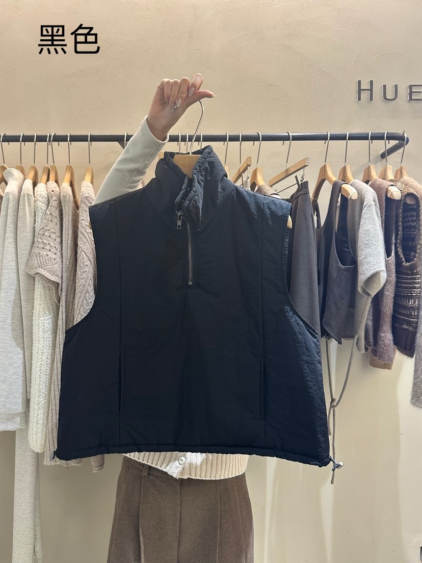HUE韓國直郵女裝新款推薦時尚熱賣人氣24秋冬真品休閑馬甲ERIA/HUE馬甲圖色2