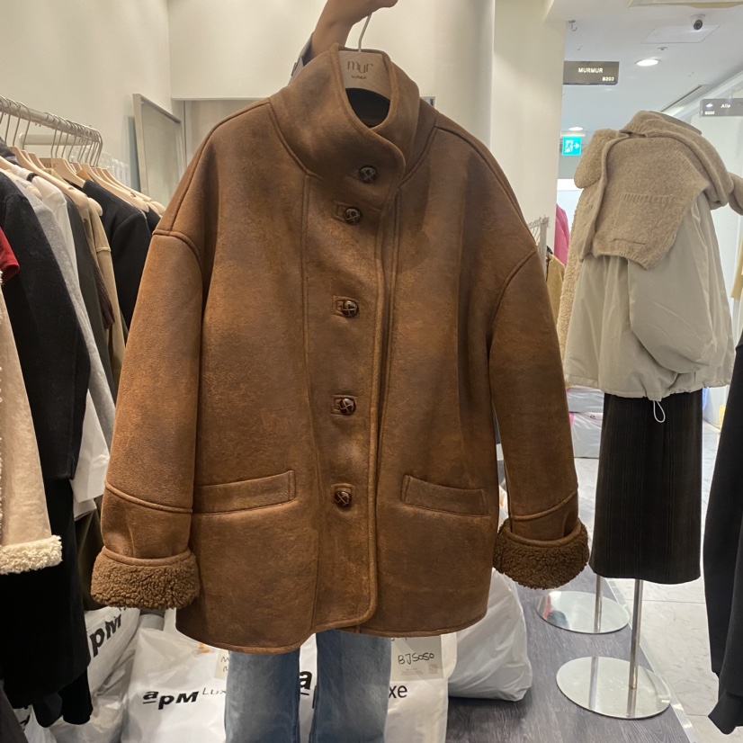 MURMUR韓國直郵東大門實拍女裝新品人氣推薦休閑熱賣24秋冬夾克MURMUR夾克